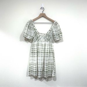 Puff Sleeve Baby Doll Dress